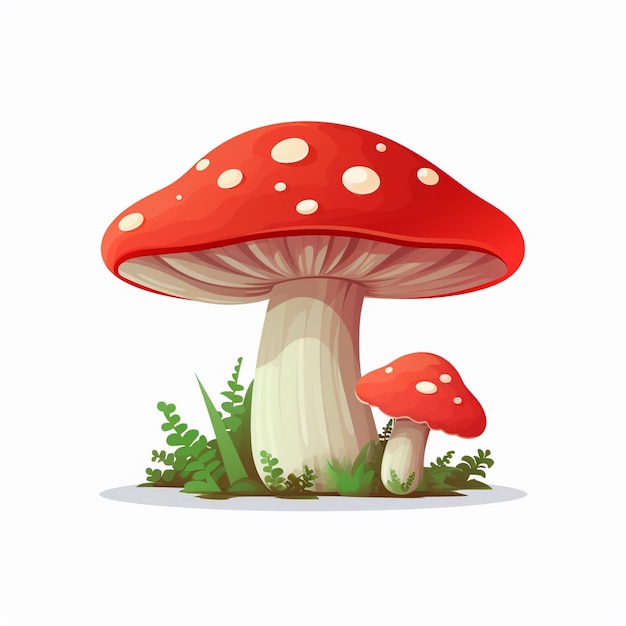 vector mushroom illustration design nature forest drawing art food isolated mushrooms aut