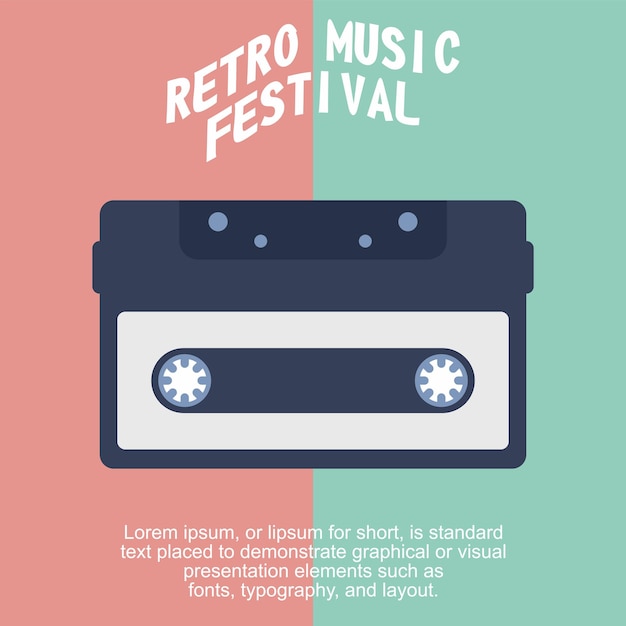 vector music festival poster