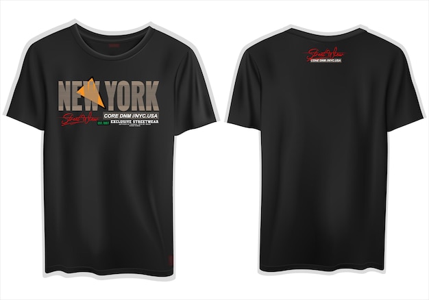 vector new york text stylish t shirt design