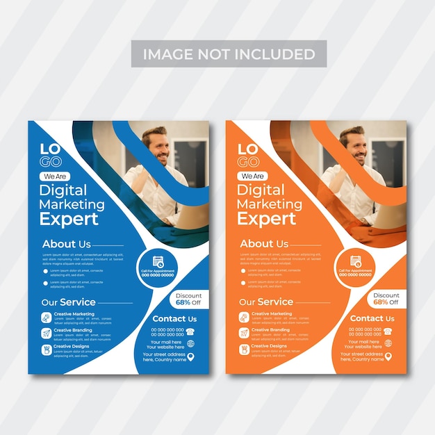 Vector newest corporate business flyer template design