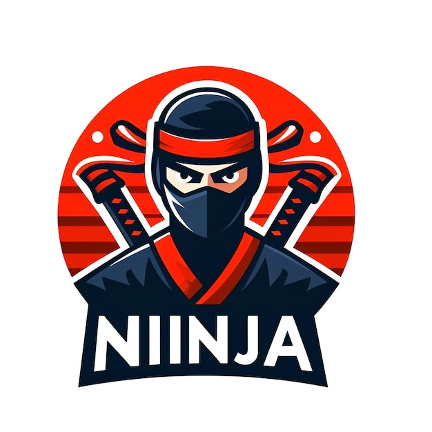 vector ninja character logo