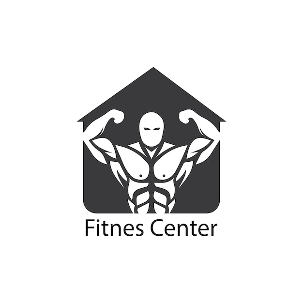 Vector object and Icons for Sport Label Gym Badge Fitness Logo Design