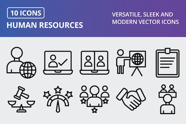 Vector Online Education Icon Set