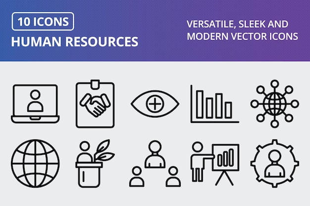 Vector Online Education Icon Set