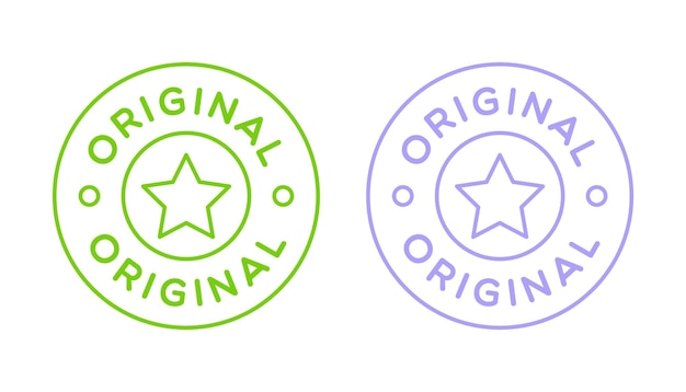 Vector Original Badge Label