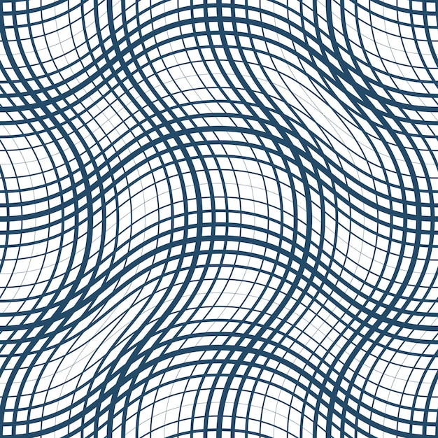 Vector ornamental continuous background made using undulate lines and curves. Monochrome netting composition can be used as wallpaper pattern.