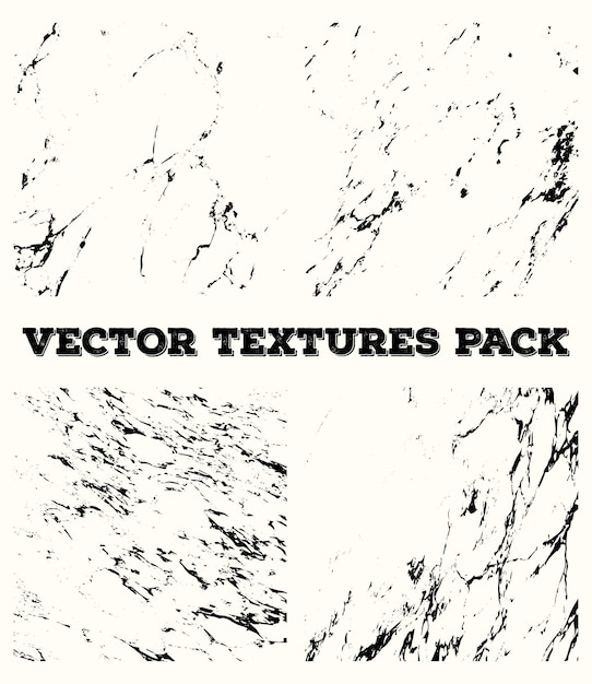 Vector pack of grunge vector texture effect