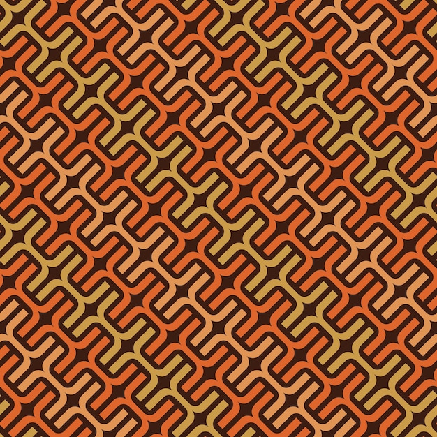 Vector pattern of intertwined colored lines. Chain pattern