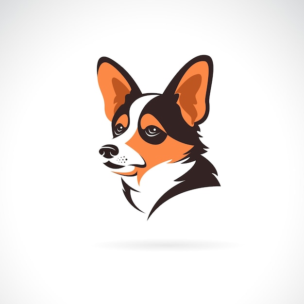 Vector of a pembroke welsh corgi dog head design on white background Easy editable layered vector illustration Pets Animals