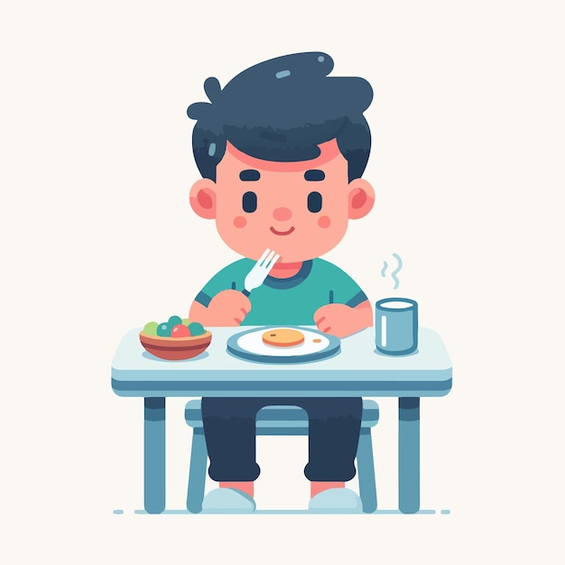 Vector vector of a person who is sick with itching in a flat design style