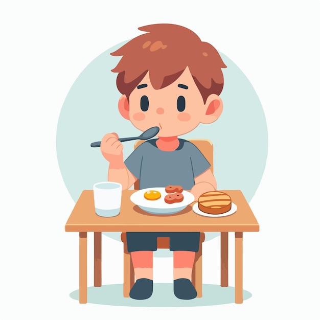 Vector vector of a person who is sick with itching in a flat design style