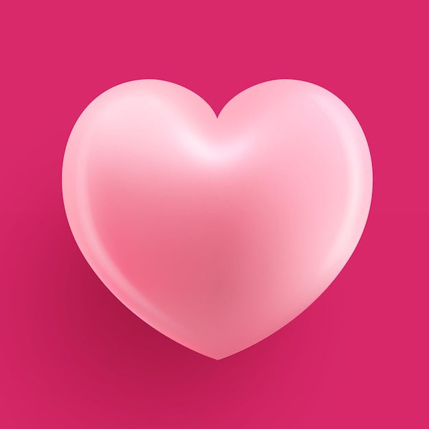 Vector of pink Heart for love and Valentines day concept