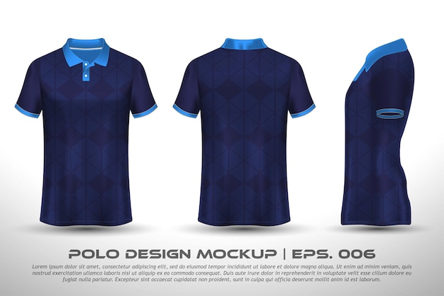 Vector Polo Shirt Mockup Design