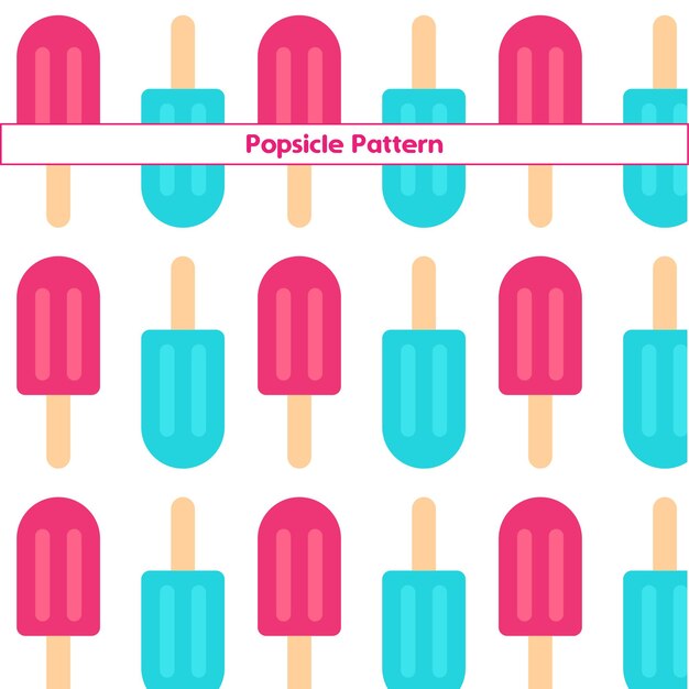 Vector vector popsicle ice cream pattern