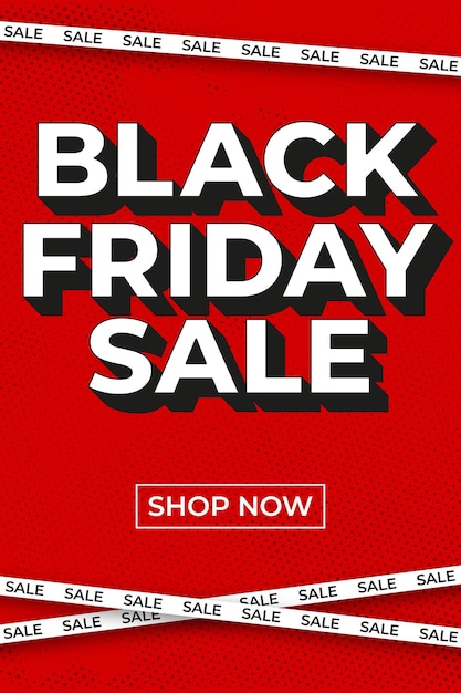 Vector poster Black Friday Sale