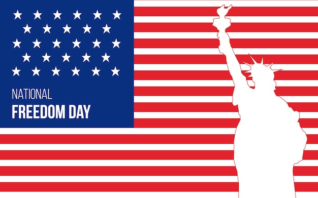 Vector poster of national freedom day