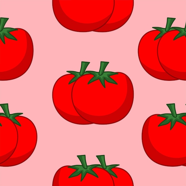 Vector Premium Pattern Tomato illustration