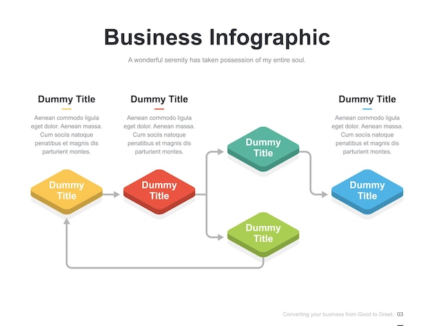 Vector Presentation Business Infographic Template with step process circulation diagram