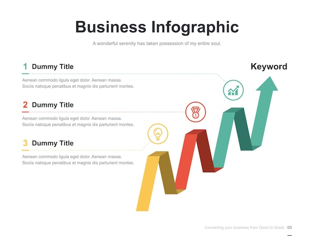 Vector Presentation Business Infographic Template with step process circulation diagram