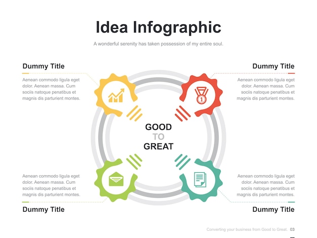 Vector Presentation Business Infographic Template with step process circulation diagram