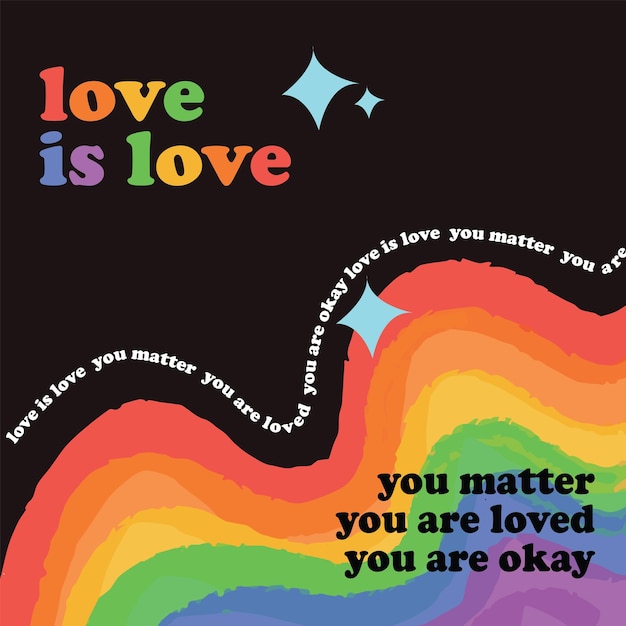 Vector vector pride month gay rights quotes