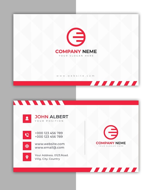 vector professional business card template