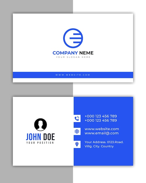 vector professional business card template