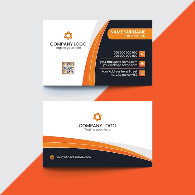 Vector professional clean business card design