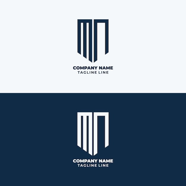 Vector professional mn logotype template