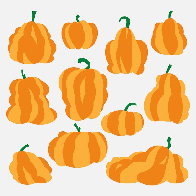 vector pumpkins silhouette