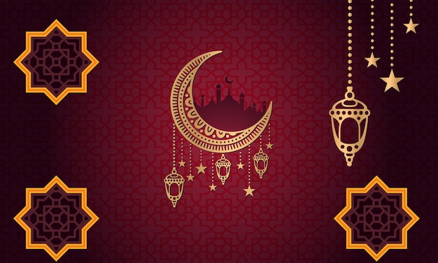 Vector ramadan kareem greeting background design