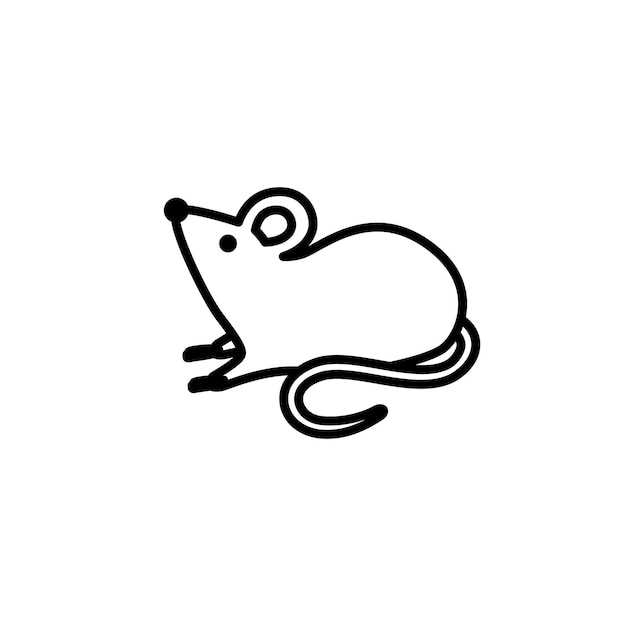 Vector rats icon logo design illustration