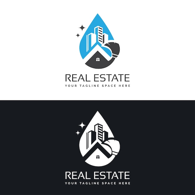 Vector real estate construction property house logo