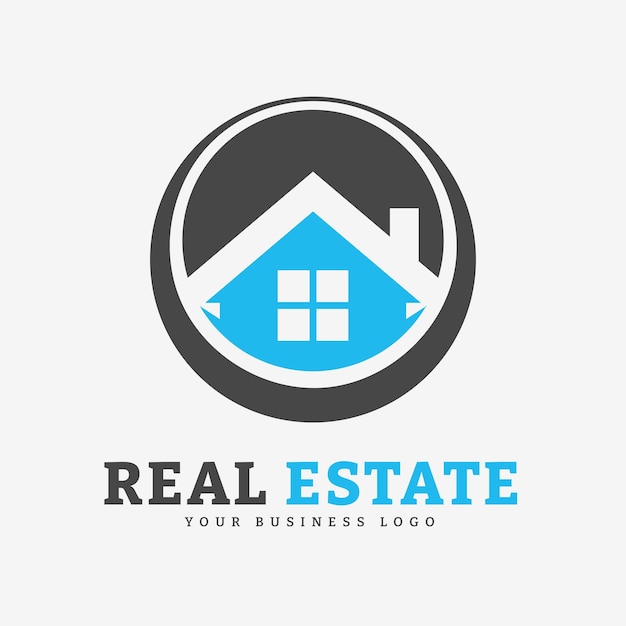 Vector Real estate home business logo design template