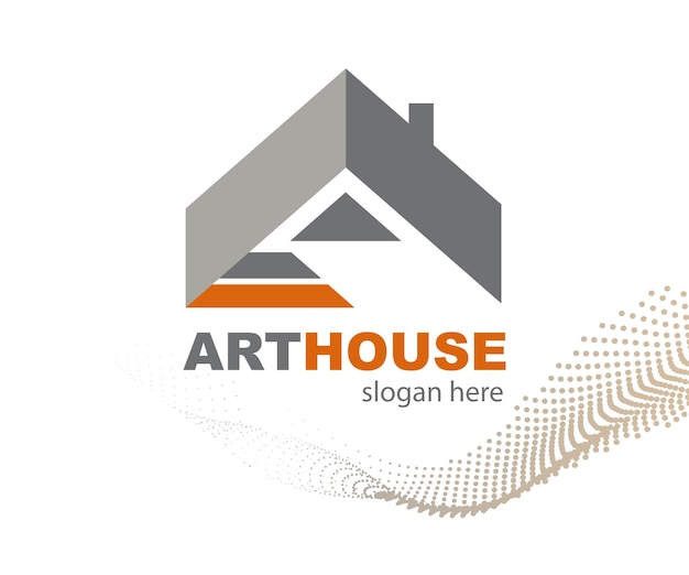 Vector real estate logo design template icon of the house