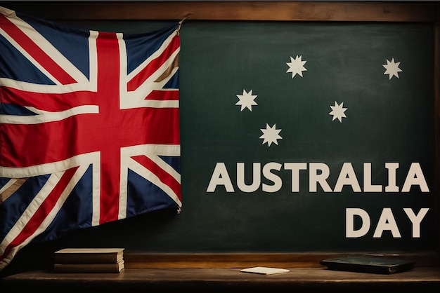 Vector realistic Australia day banner template