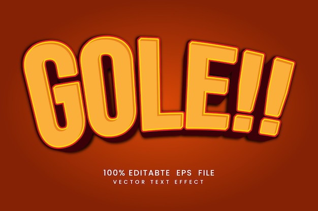 vector realistic Gole 3d text effect Fully Editable