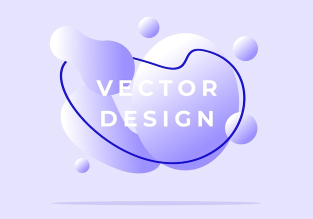 Vector realistic illustration of fluid substance Trendy banner poster design. Futuristic background.