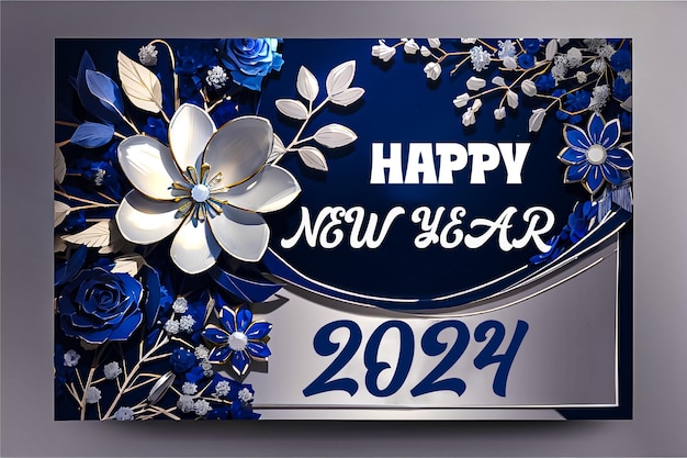 Vector realistic new year greeting card template