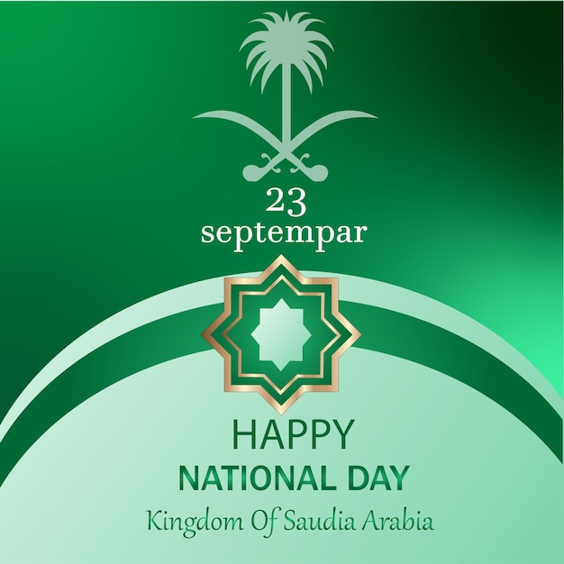 vector realistic saudi national day vertical poster template