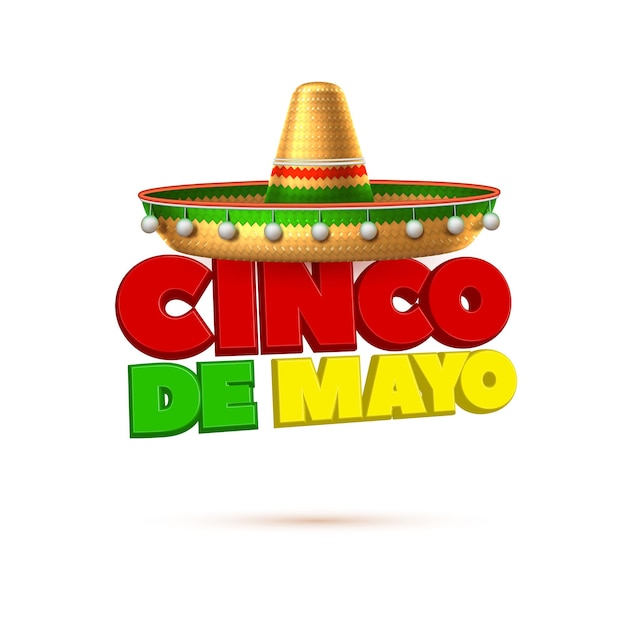 Vector realistic Sombrero realistic mexican hat cinco de mayo festival holiday