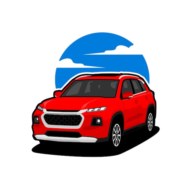 vector realistic suv car illustration