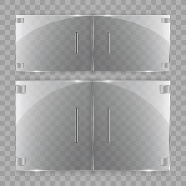 Vector of rectangle glass frame