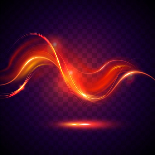 Vector of red abstract light effect.