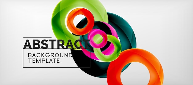 Vector vector rings abstract background