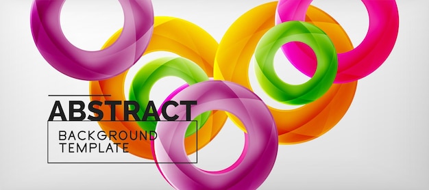 Vector vector rings abstract background