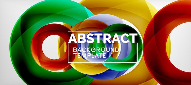 Vector vector rings abstract background