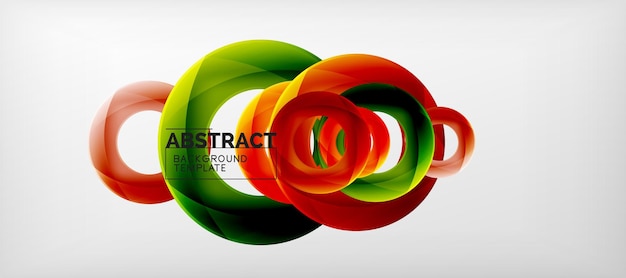 Vector vector rings abstract background