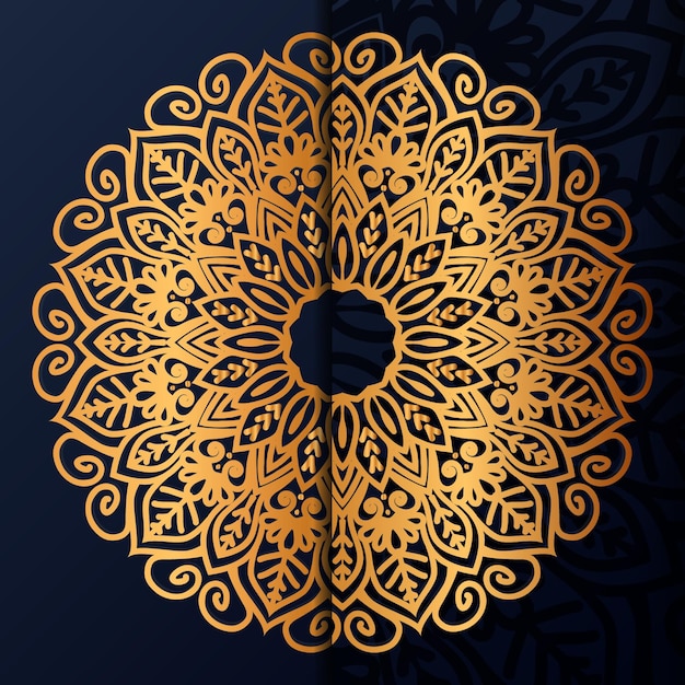 Vector round abstract circle luxury mandala background design