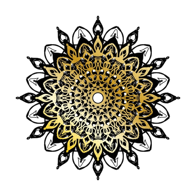 Vector round abstract circle Luxury Mandala style